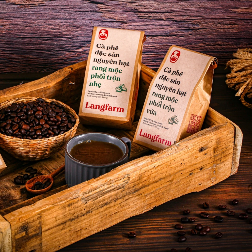 Cà phê nguyên hạt Langfarm | Lâm Đồng