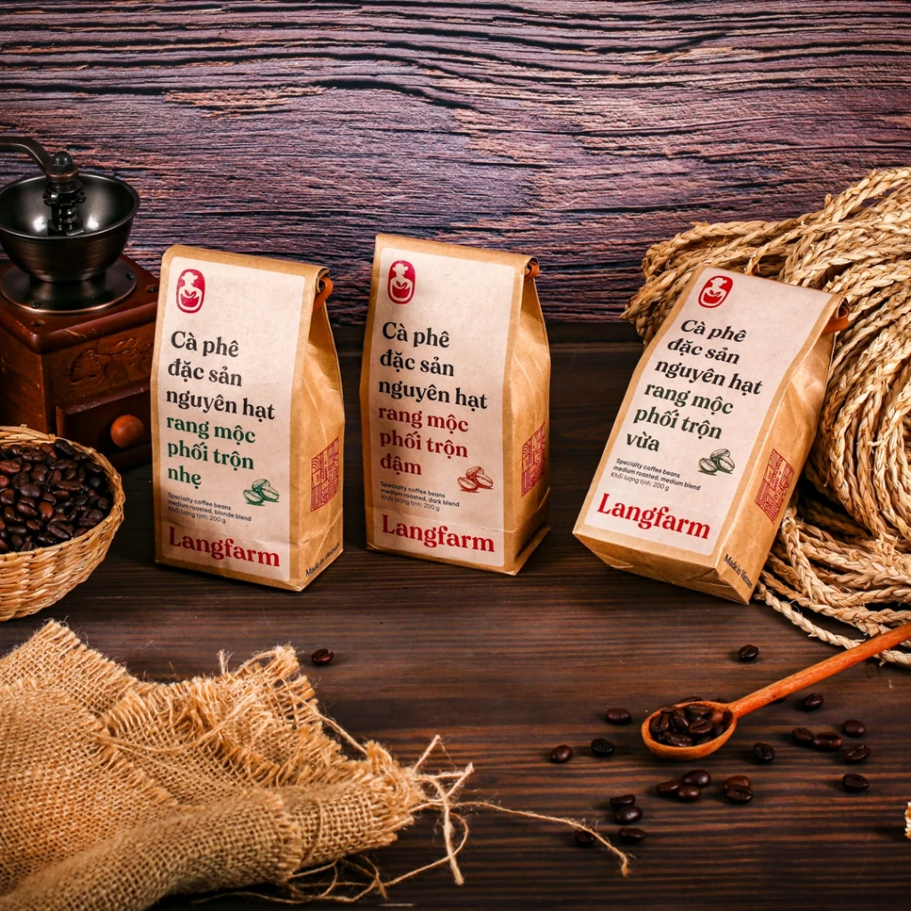 Cà phê nguyên hạt Langfarm | Lâm Đồng